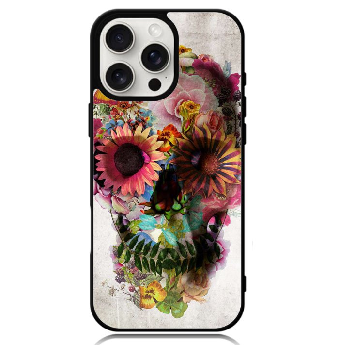 Floral Skeleton X0174 iPhone 16 Pro Case