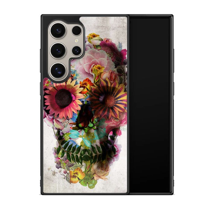 Floral Skeleton X0174 Samsung Galaxy S24 Ultra 5G Case