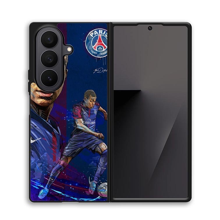 painting of Kylian Mbappé X7053 Samsung Galaxy Z Fold 7 Case