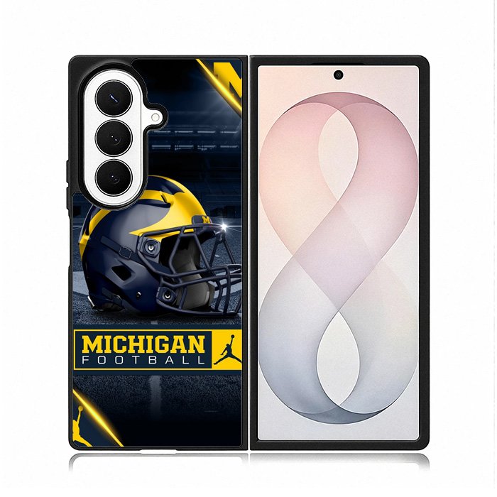 Michigan Wolverines Helmet Samsung Galaxy Z Fold 8 Ultra Case DC1152
