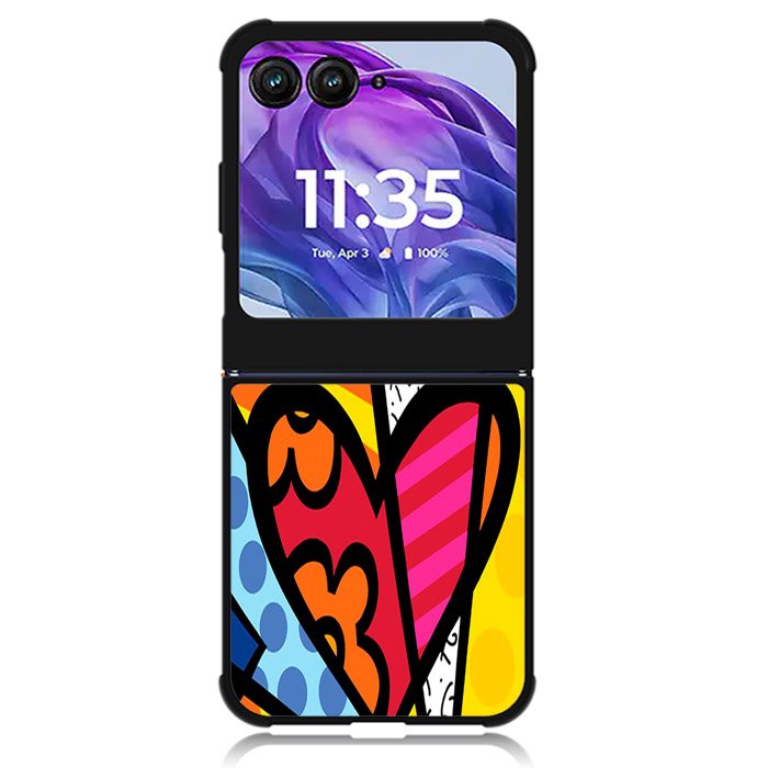 Romero Britto Pop Motorola Moto Razr 2024 , Moto Razr 50 Case