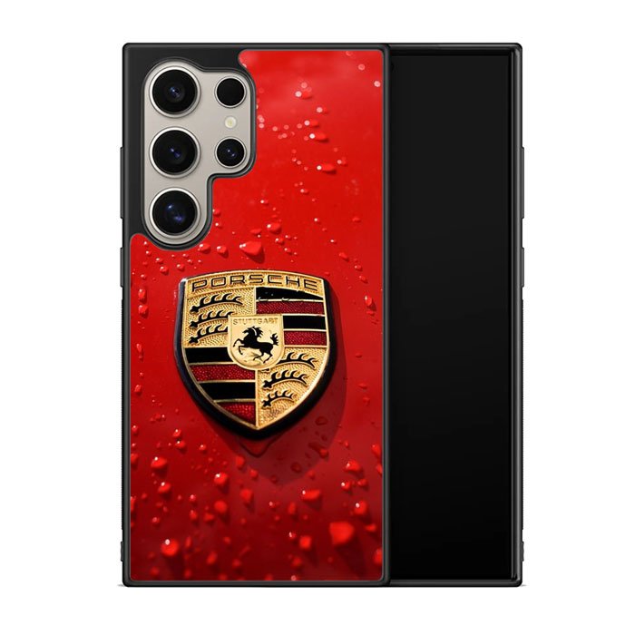 Porsche Logo Red X8906 Samsung Galaxy S24 Ultra 5G Case