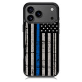 thin blue line flag X9119 iPhone 17 Pro Case