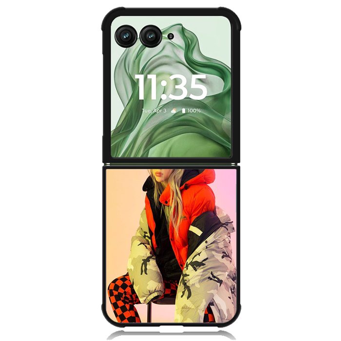 Billie Eilish X9162 Motorola Moto Razr+ Plus 2024/2025 Case, Motorola Razr 50 Ultra/50s Ultra Case