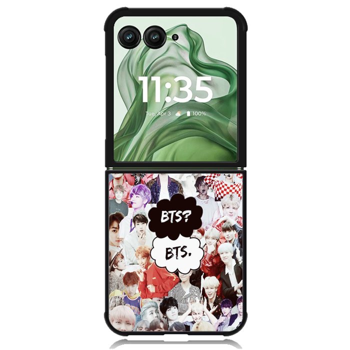 bts collage X9180 Motorola Moto Razr+ Plus 2024/2025 Case, Motorola Razr 50 Ultra/50s Ultra Case