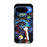 Calvin and Hobbes Art Starry Night X9177 Google Pixel 10 Case