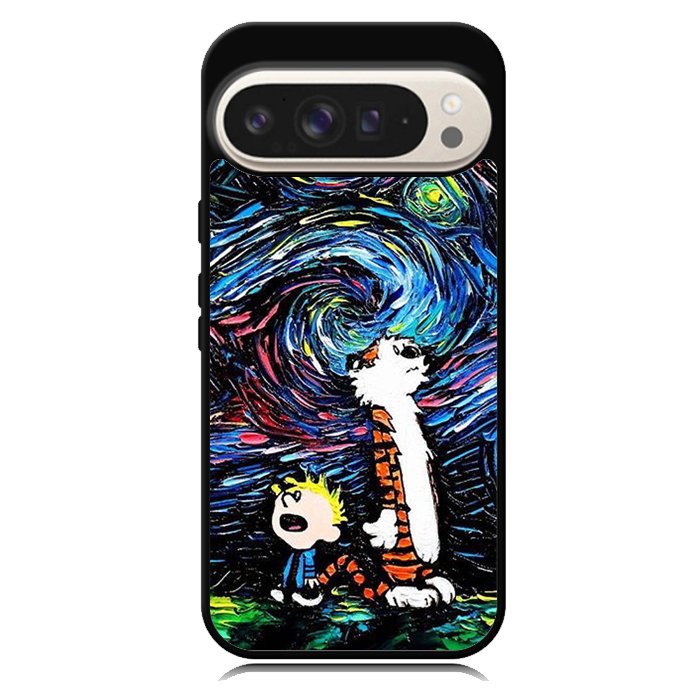 Calvin and Hobbes Art Starry Night X9177 Google Pixel 9 | Google Pixel 9 Pro Case