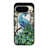 peacock stained glass X9167 Google Pixel 10 Pro Case