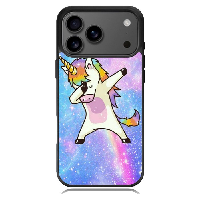 Dabbing Unicorn Rainbow X9358 iPhone 17 Pro Case