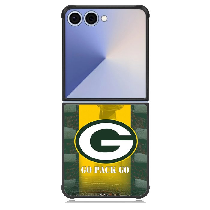 green bay packer wall border X9984 Samsung Galaxy Z Flip 7 Case