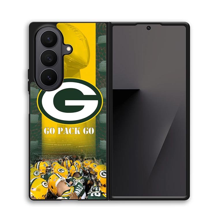 green bay packer wall border X9984 Samsung Galaxy Z Fold 7 Case