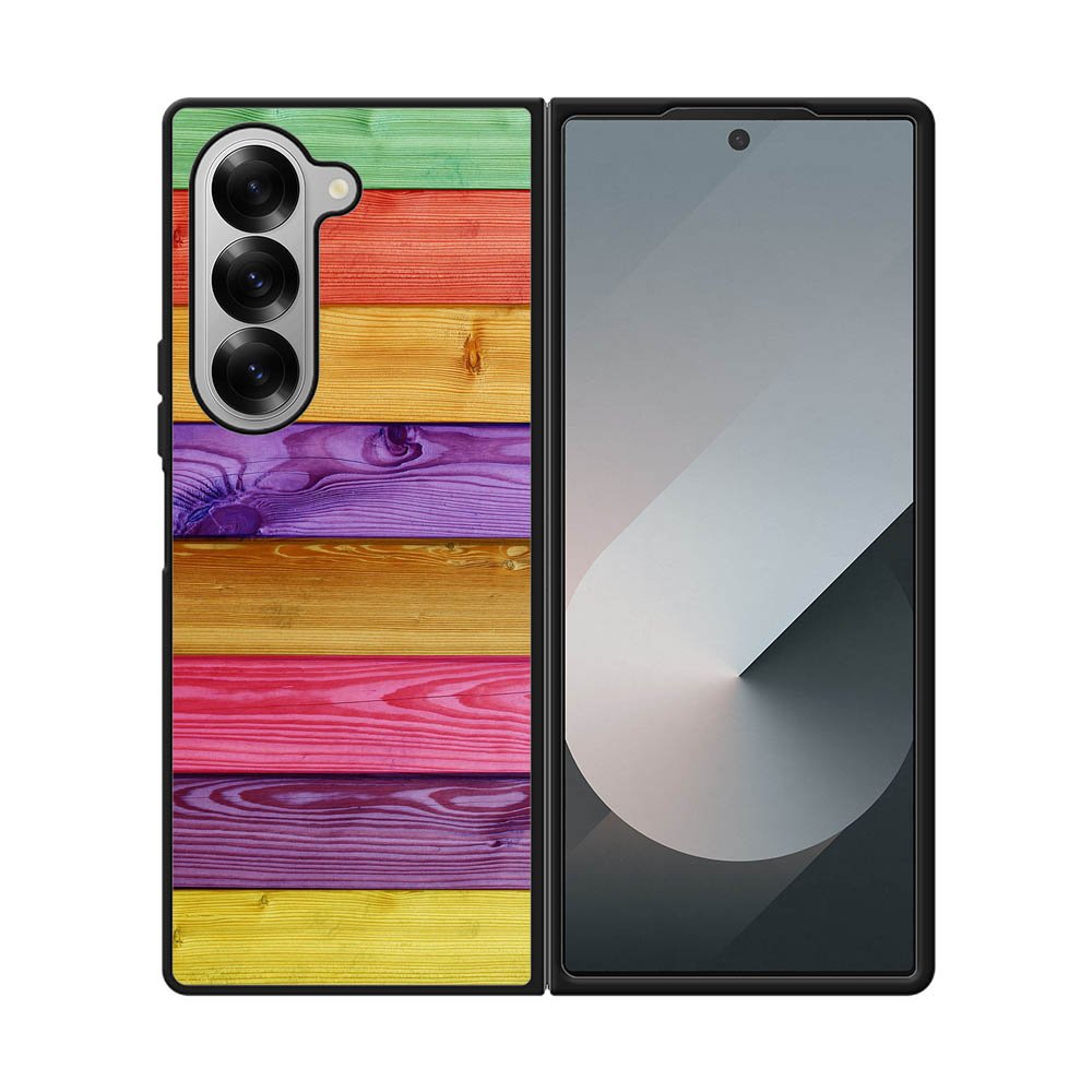 colorful wood FE0502 Samsung Galaxy Fold 7 5G Case
