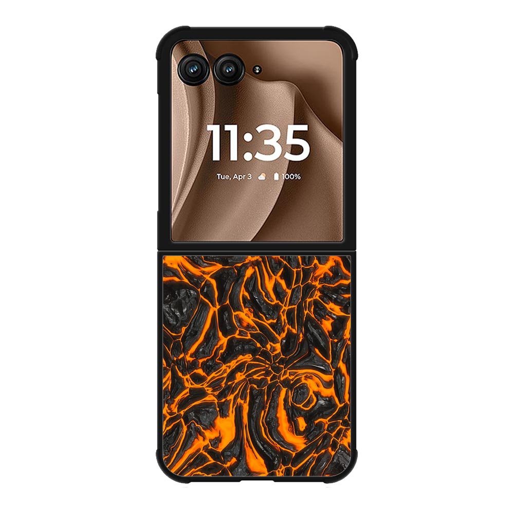 lava texture Motorola Moto RAZR Plus 2025 Case FE0392