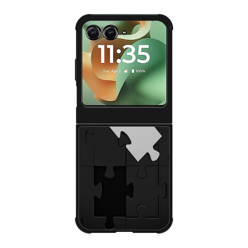 puzzle black Motorola Moto RAZR 2025 Case FE0515