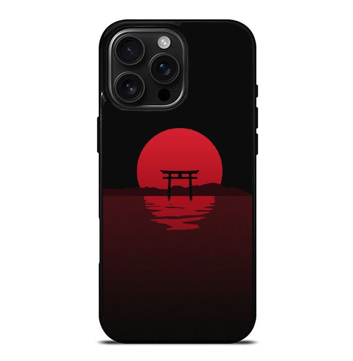 Red Japan iPhone 16 Pro Max Case FE0533