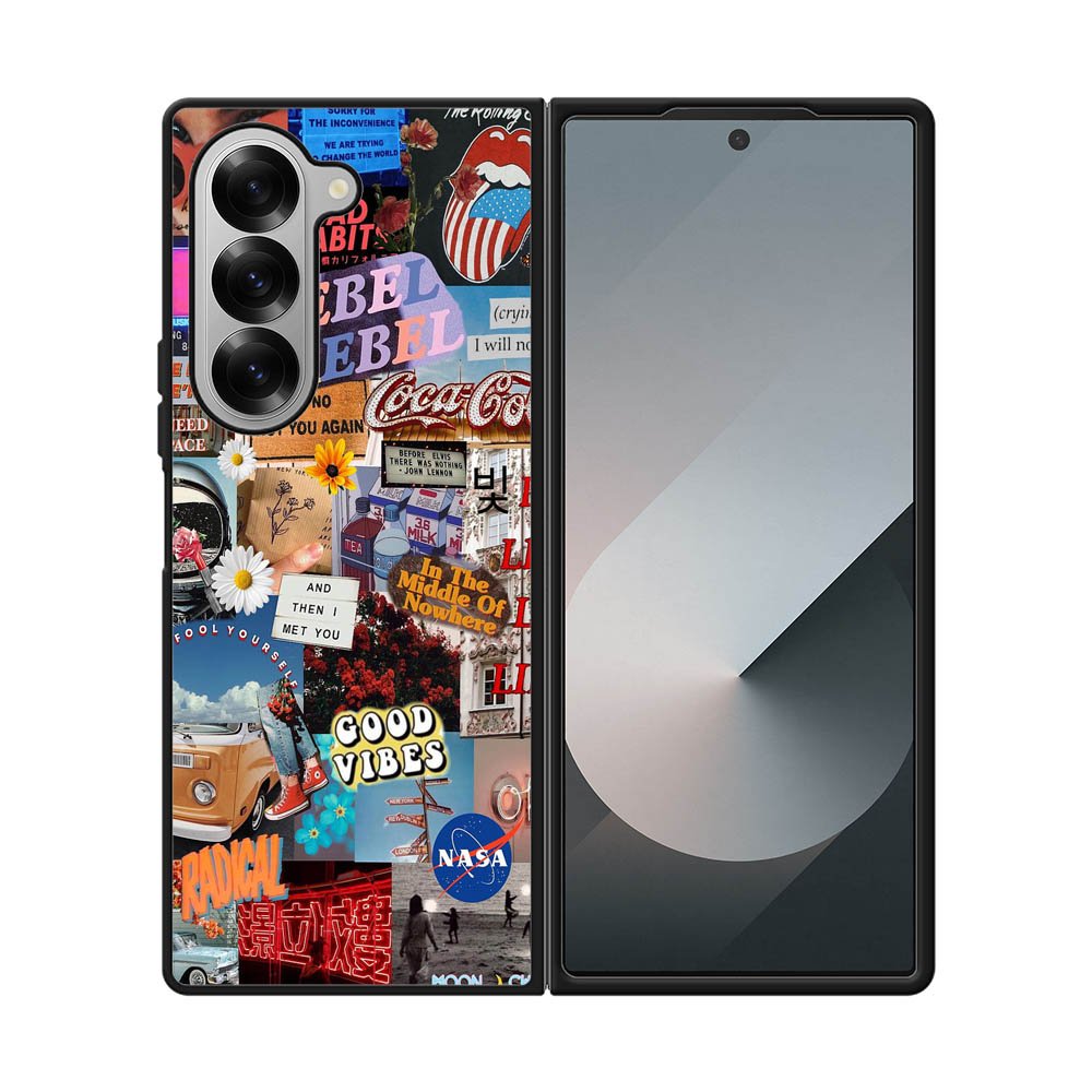 Retro aesthetic Samsung Galaxy Z Fold 7 5G Case FE0537