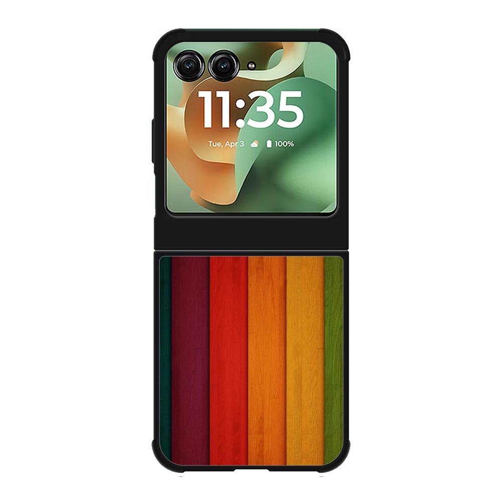 Retro Wood Motorola Moto RAZR 2025 Case FE0540