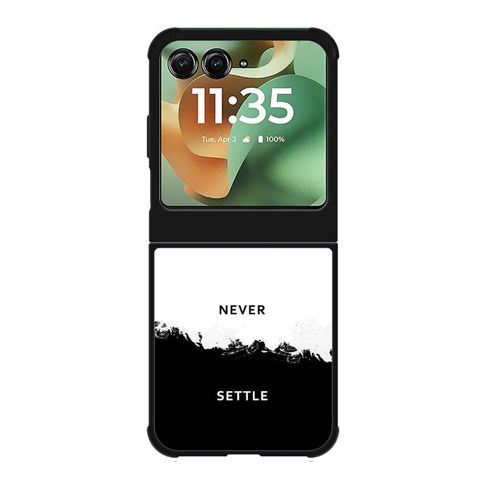 NEVER SETTLE Motorola Moto RAZR 2025 Case FE0464