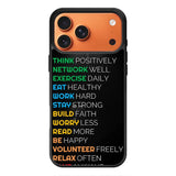 Daily motivation iPhone 17 Pro Case FE0200