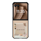 brown aesthetic Motorola Moto RAZR Plus 2025 Case FE0115