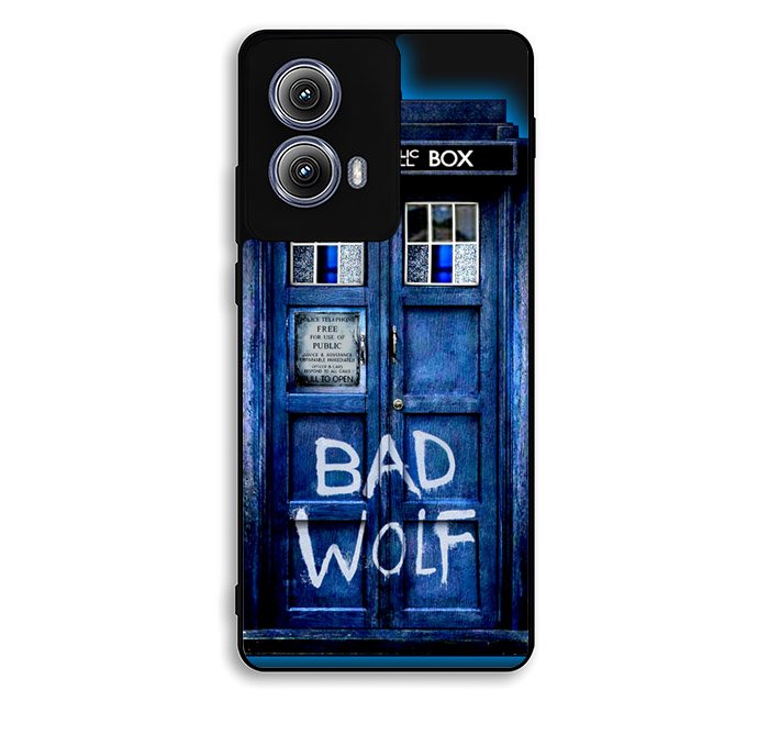 Doctor Who TARDIS Bad Wolf Blue Motorola Moto Edge 2024 Case FE4674