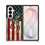 Browning Deer Real Tree Camo Usa Flag Samsung Galaxy Z Fold 8 Ultra Case DC0245