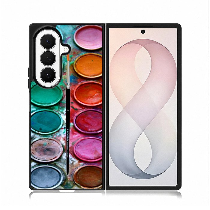 Paint Box Watercolor Samsung Galaxy Z Fold 8 Ultra Case DC1377