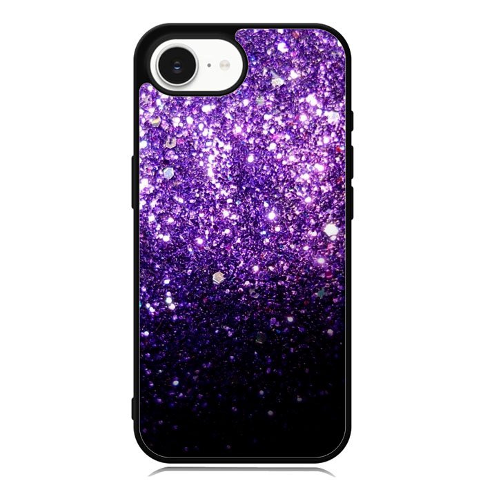 Purple Sparkling Glitter iPhone 16e Case