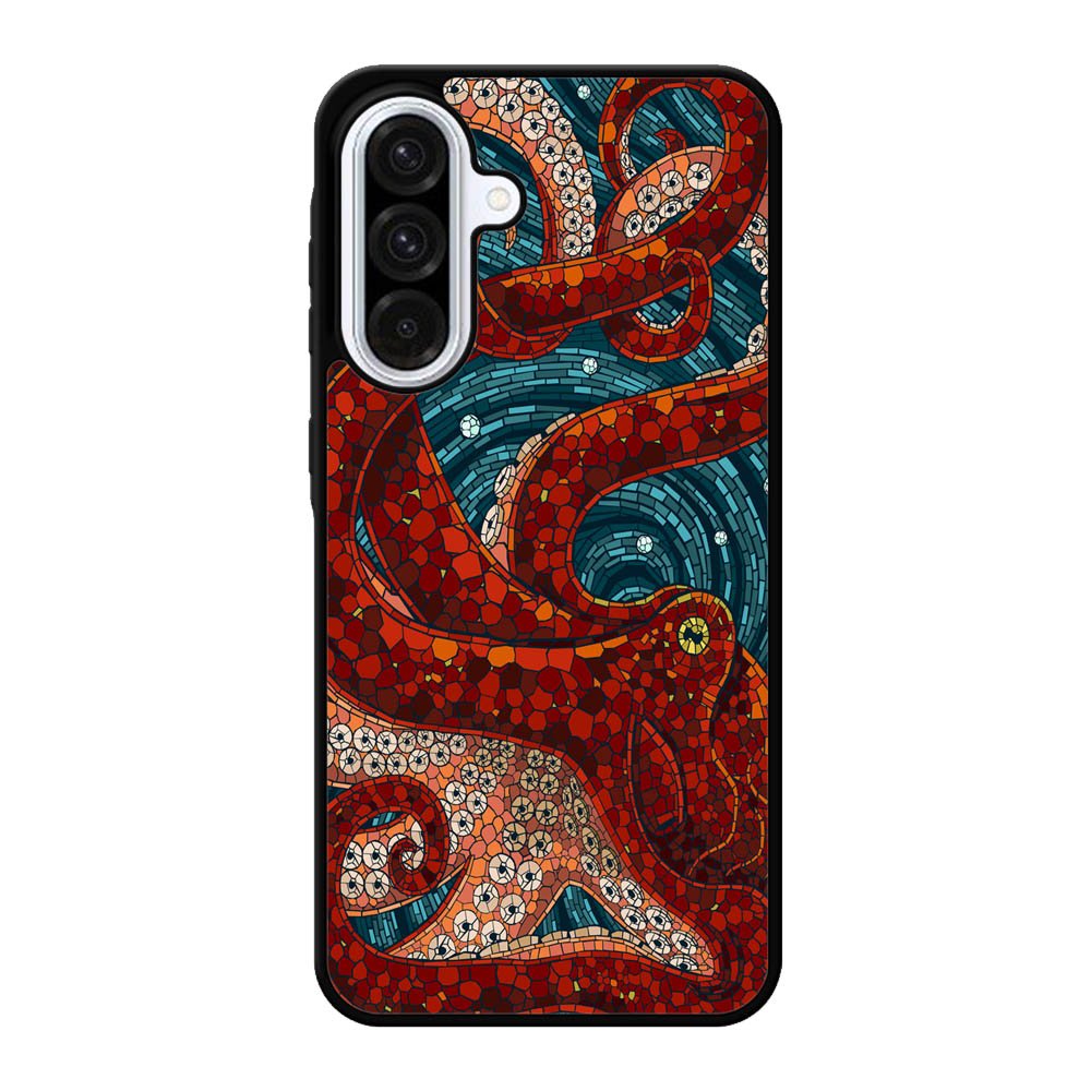 Kraken Octopus Stained Glass Samsung Galaxy A56 Case FE4228