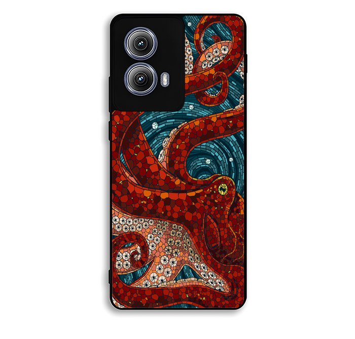 Kraken Octopus Stained Glass Motorola Moto Edge 2024 Case FE3695