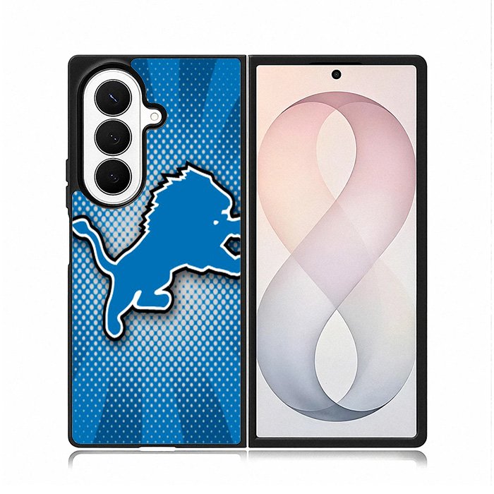 Detroit Lions Liser Samsung Galaxy Z Fold 8 Ultra Case DC0504