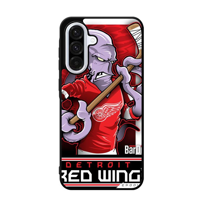 NHL Cartoon Mascout Detroit Red Wings Samsung Galaxy A36 Case FE0016