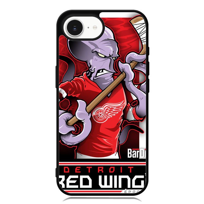 NHL Cartoon Mascout Detroit Red Wings iPhone 16e Case