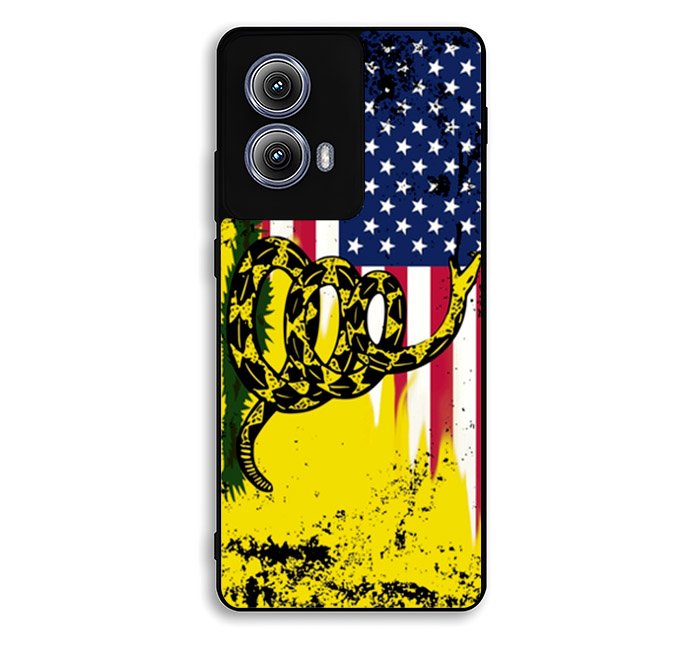 American Gadsden Flag Worn Motorola Moto Edge 2024 Case FE6862