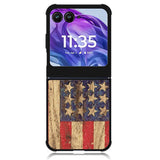 Vintage Patriotic American Flag Motorola Moto Razr 2024 , Moto Razr 50 Case