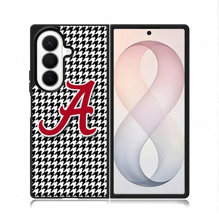 Alabama Houndstooth Crimson Tide Samsung Galaxy Z Fold 8 Ultra Case DC0050
