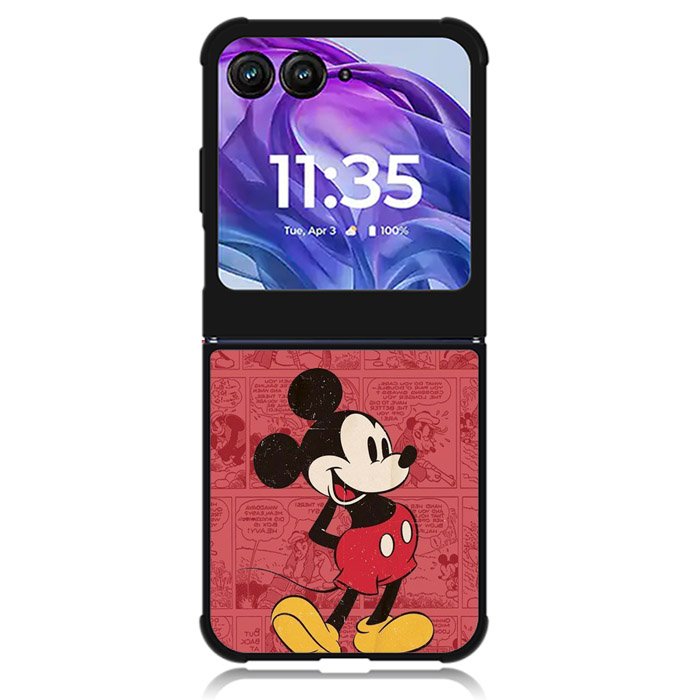 Mickey Mouse Retro Comic Motorola Moto Razr 2024 , Moto Razr 50 Case