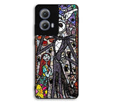 Nightmare Before Christmas Art Glass Motorola Moto Edge 2024 Case FE1662