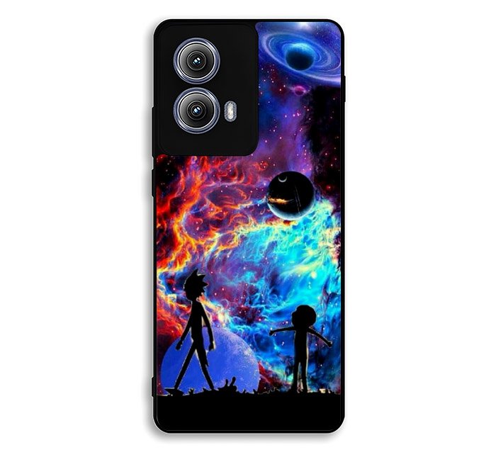 Rick And Morty Flat Motorola Moto Edge 2024 Case FE8272