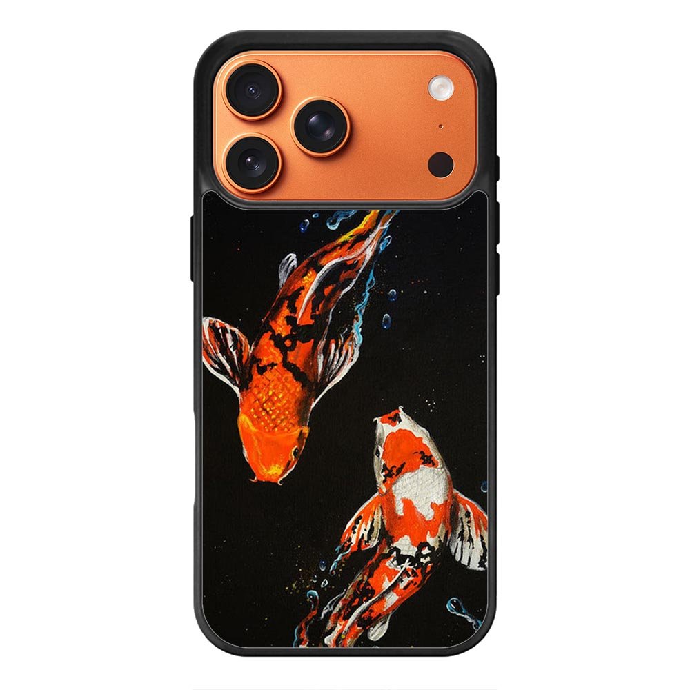 Koi Fish Watercolor Painting iPhone 18 Pro Max Case