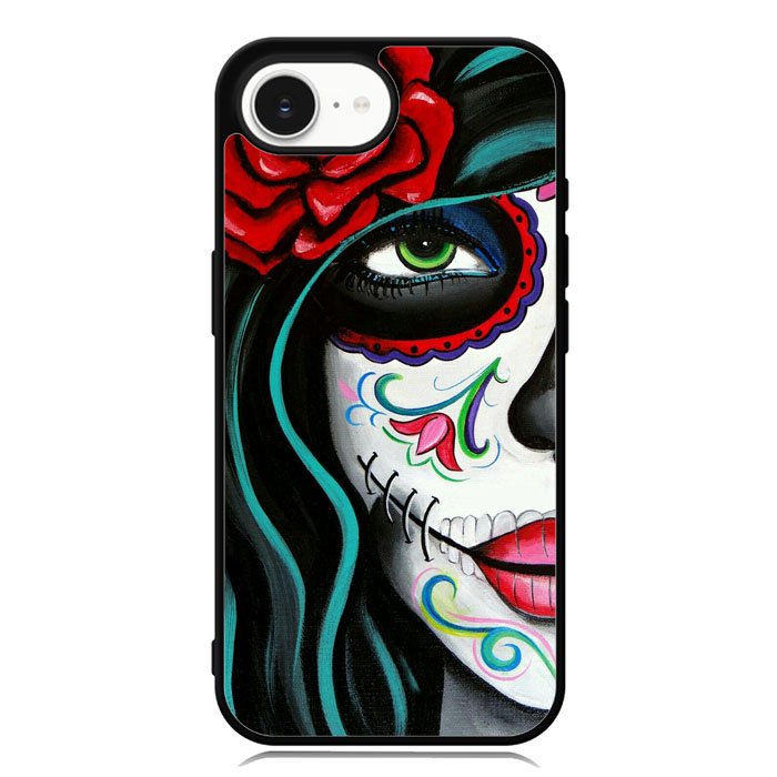 Sugar Skull Acrylic Paintin iPhone 16e Case