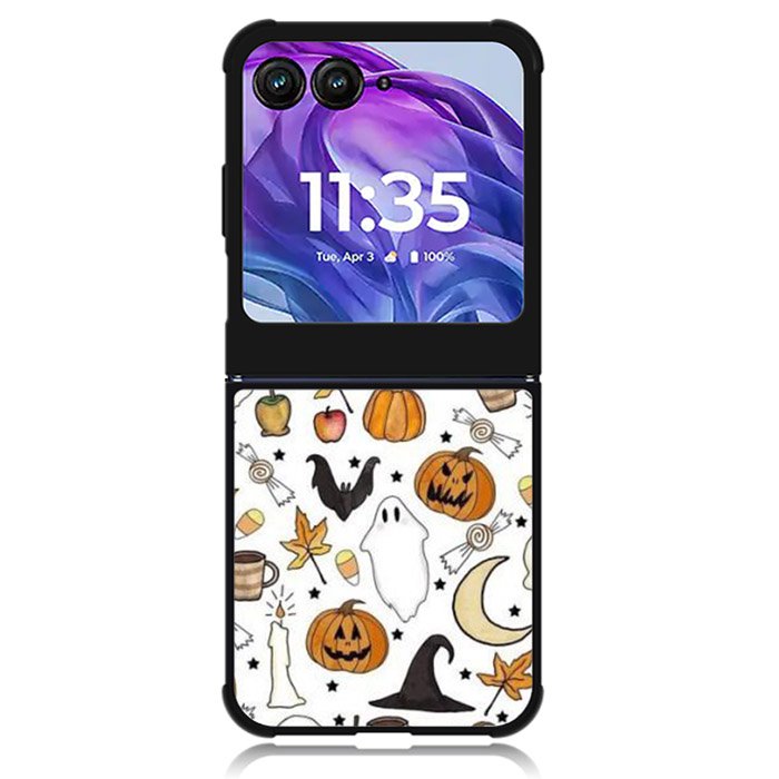Halloween Pattern Motorola Moto Razr 2024 , Moto Razr 50 Case