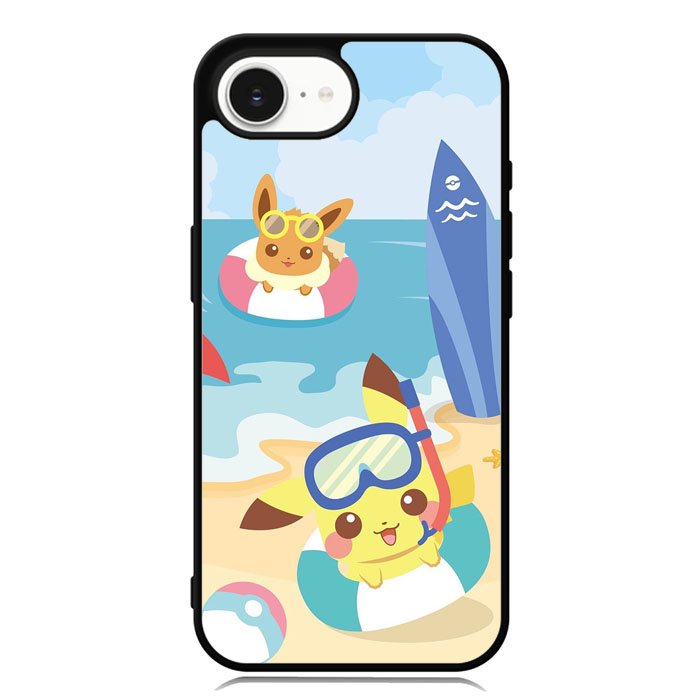 Pikachu Eevee Pokemon iPhone 16e Case