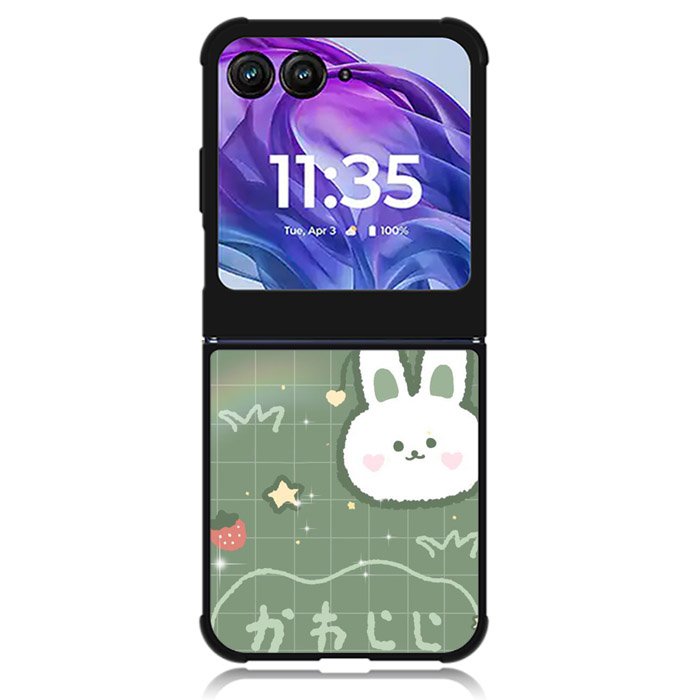 Rabbit Green Motorola Moto Razr 2024 , Moto Razr 50 Case