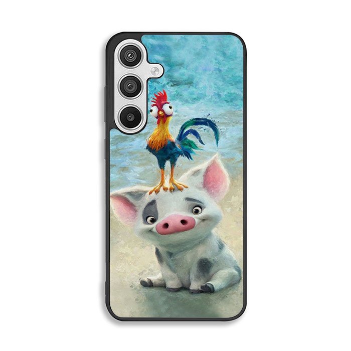 Moana Pua Pig Heihei Beach Samsung Galaxy A26 Case FE6794