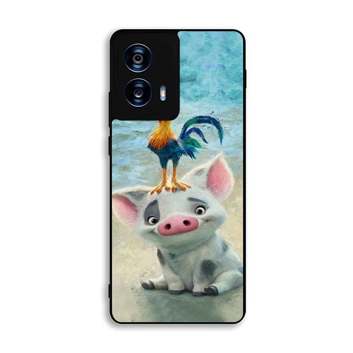 Moana Pua Pig Heihei Beach Motorola Moto G Power 5G 2024 Case FE7987