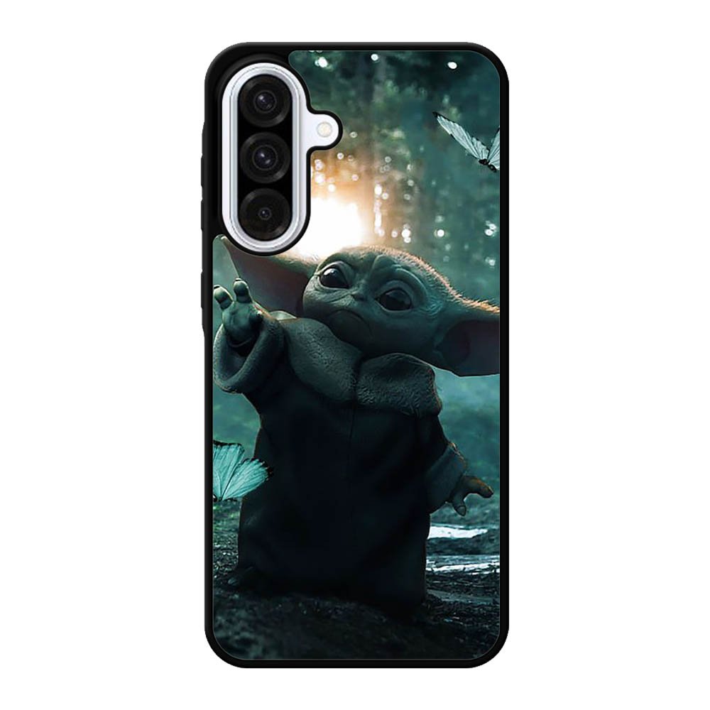 Baby Yoda In The Forest Love Butterfly Samsung Galaxy A56 Case FE6739