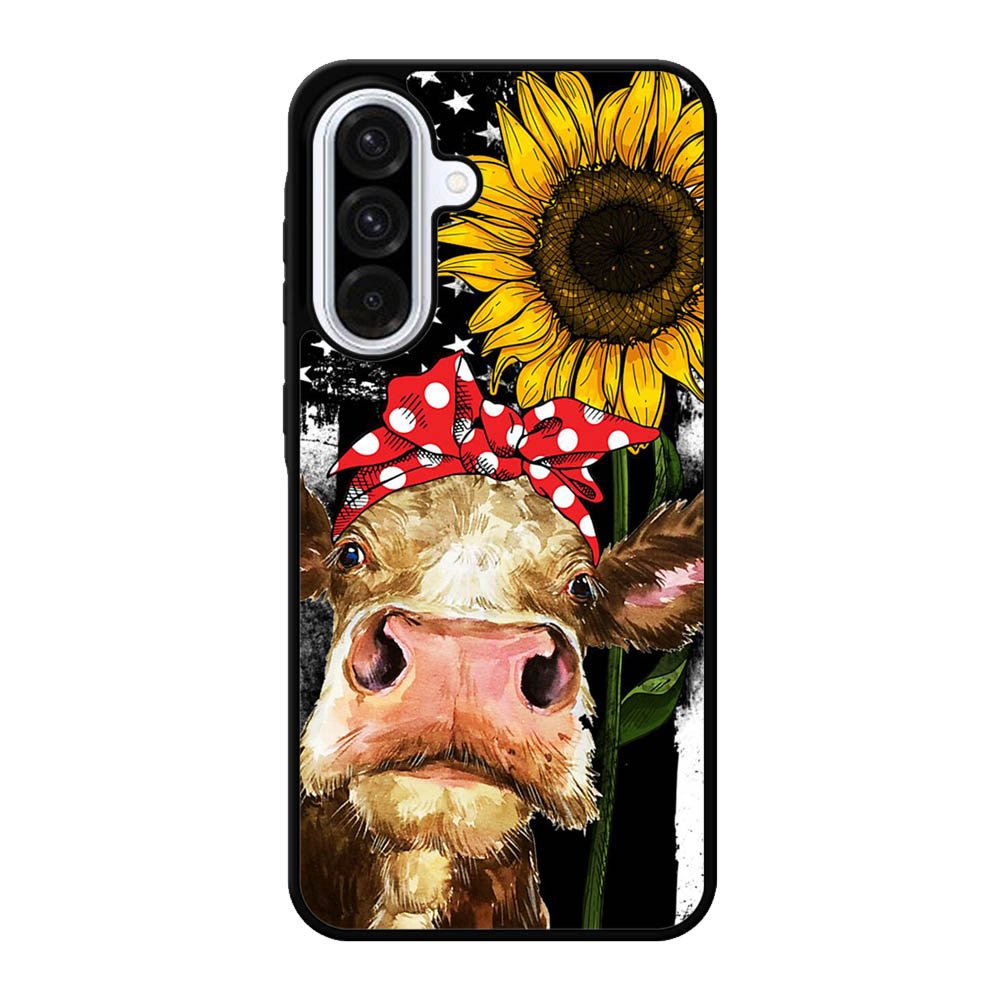 Cow With Tie SuNflower Samsung Galaxy A56 Case FE0369