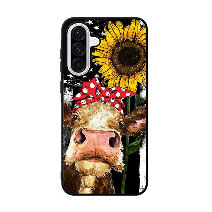 Cow With Tie SuNflower Samsung Galaxy A36 Case FE3770