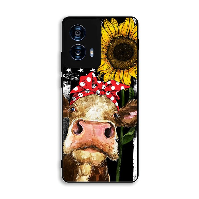 Cow With Tie SuNflower Motorola Moto G Power 5G 2024 Case FE4950